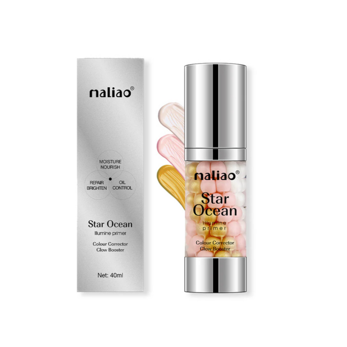Maliao Star Ocean Illumine Primer - Colour Corrector & Glow Booster for Radiant Skin