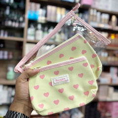 Heart Print Pouch 3in1